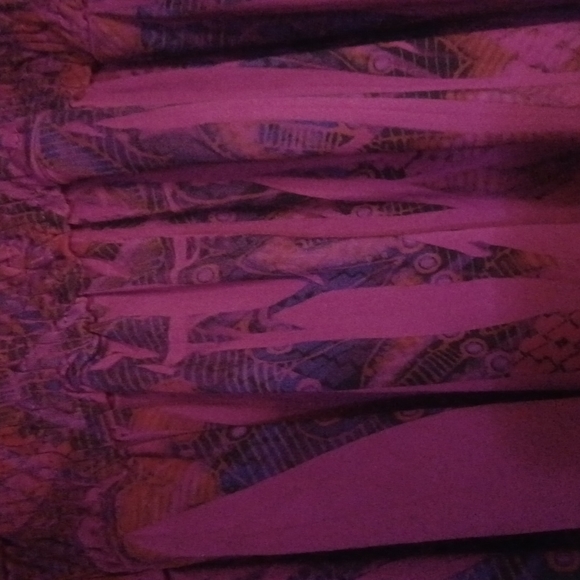 One World Live and Let Live 3/4 sleeve elastic waist elastic waist tunic… - Picture 2 of 5